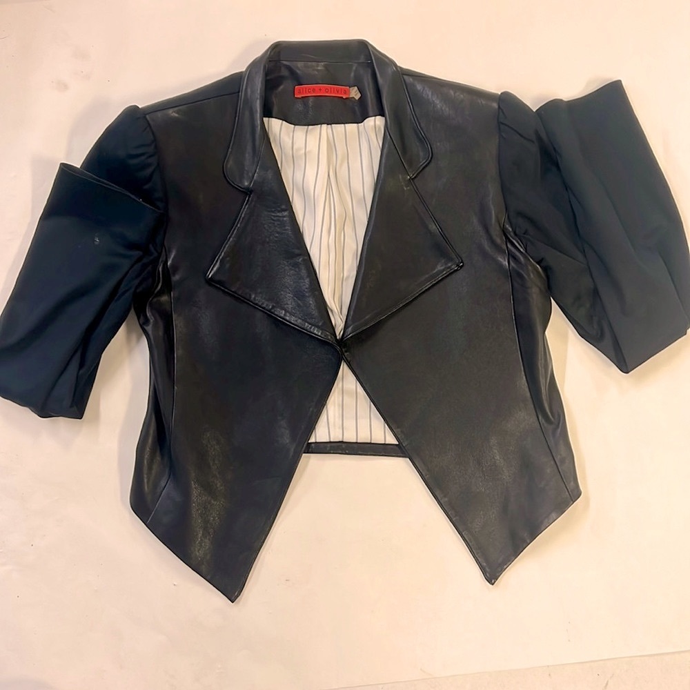 Alice + Olivia leather jacket